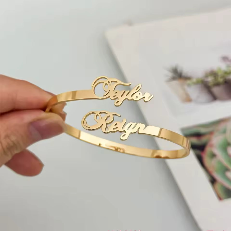 LE LIEN FATAL - Bracelet Ouvert Personnalisable - Amoréa