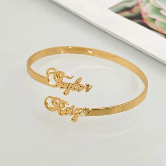LE LIEN FATAL - Bracelet Ouvert Personnalisable - Amoréa