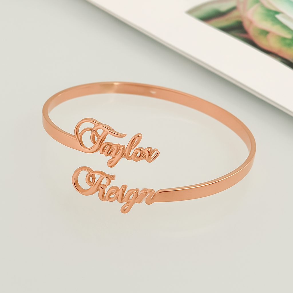 LE LIEN FATAL - Bracelet Ouvert Personnalisable - Amoréa