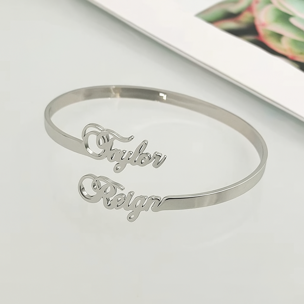 LE LIEN FATAL - Bracelet Ouvert Personnalisable - Amoréa